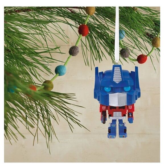 Hallmark Transformers Optimus Prime Funko POP Ornament NWT - Picture 5 of 12